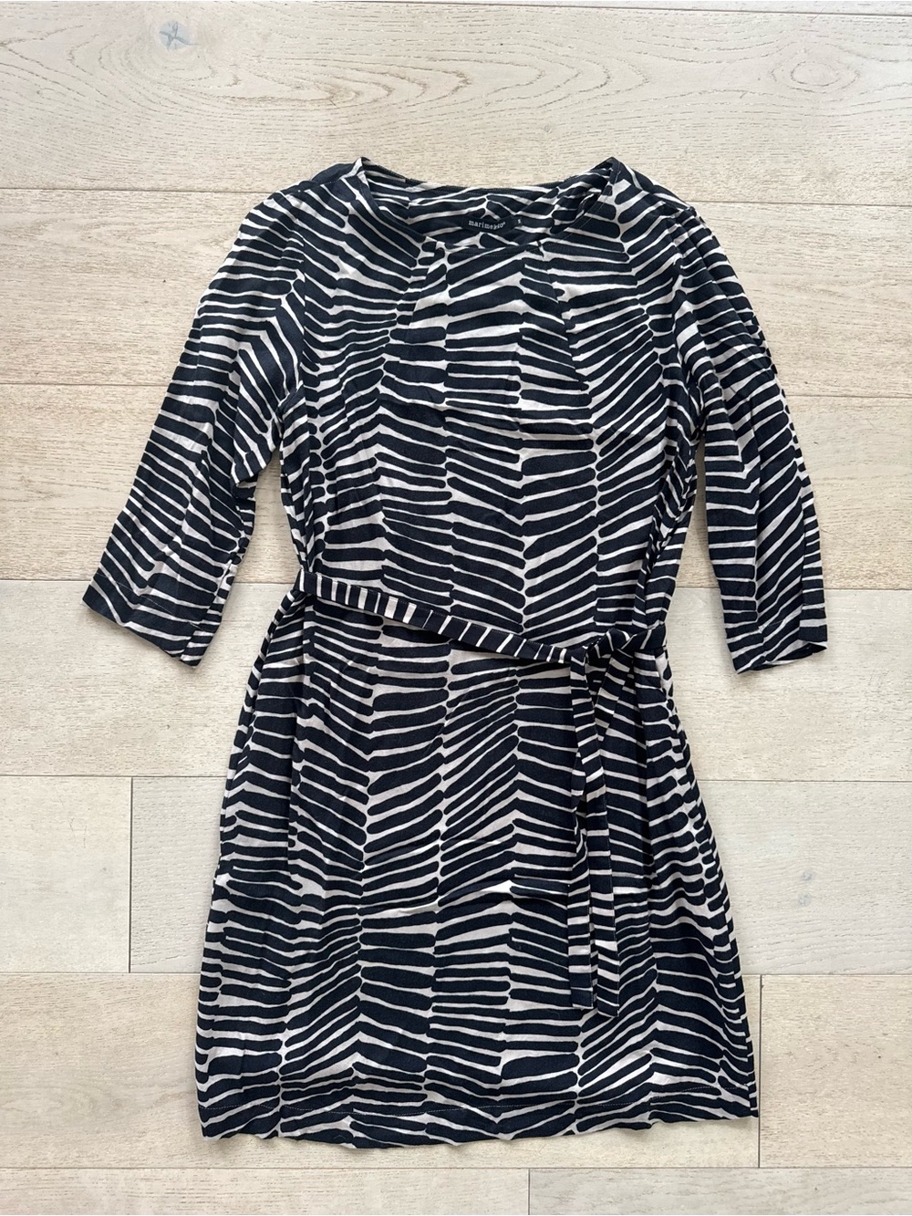 Marimekko Biak belted Dress 36 pockets